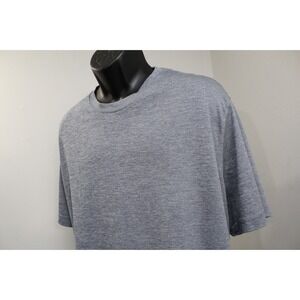 Duluth Trading Co Gym Work Shirt Relaxed Fit Gray Wicking Shorts Sleeve Mens 2XL